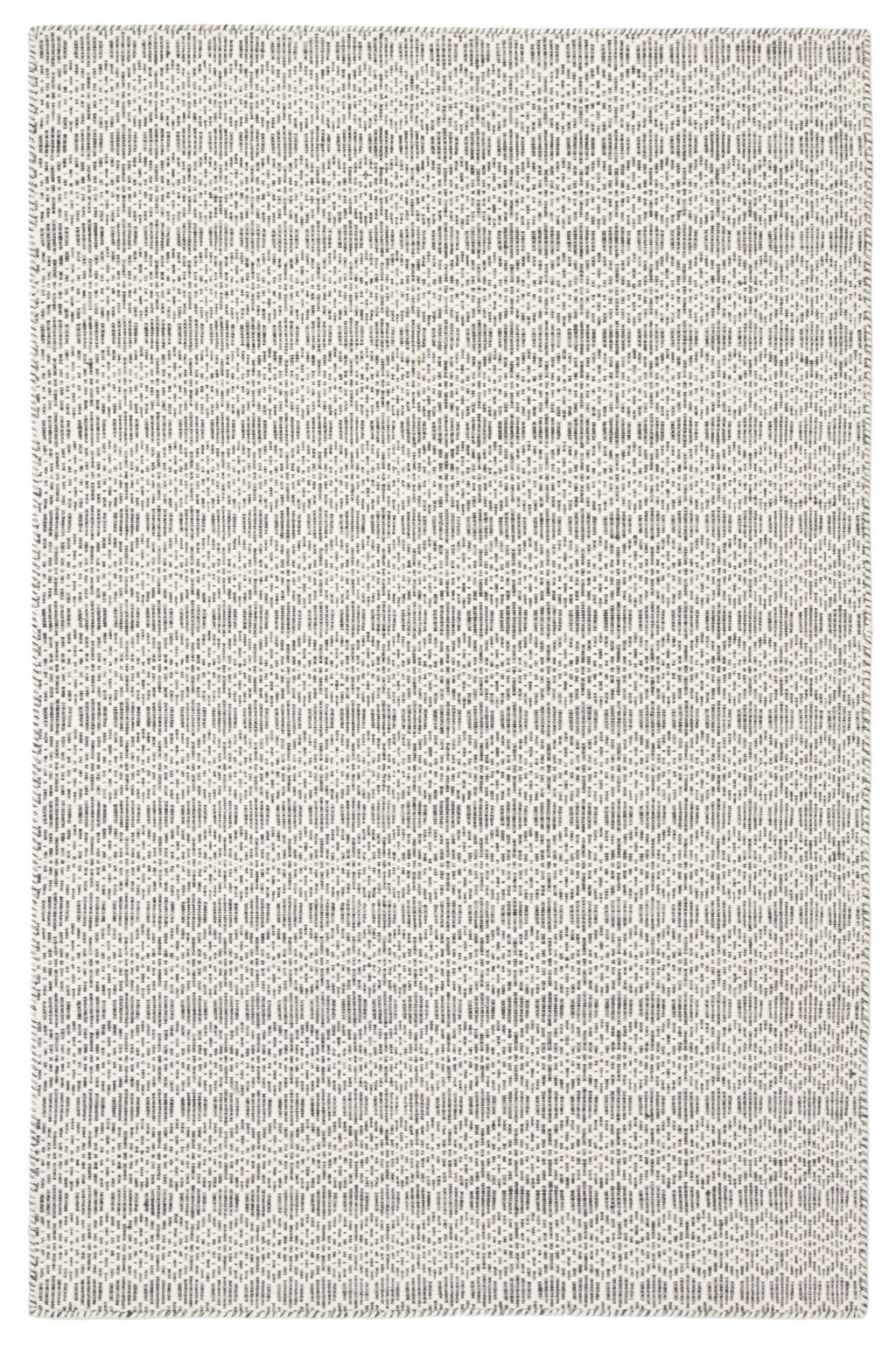 Calliope Handmade Trellis White/ Gray Area Rug (5'X8')