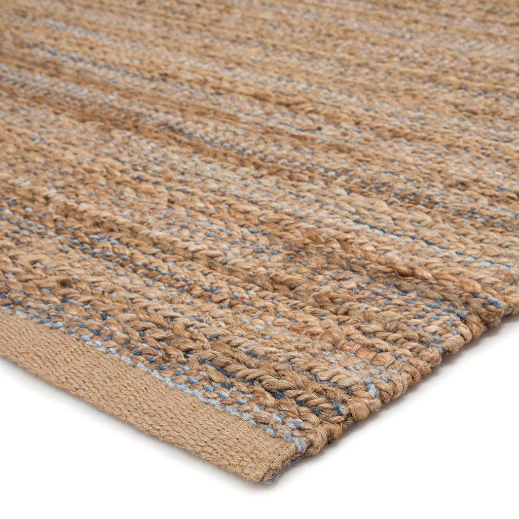 Canterbury Natural Solid Beige/ Blue Area Rug (8'X10')