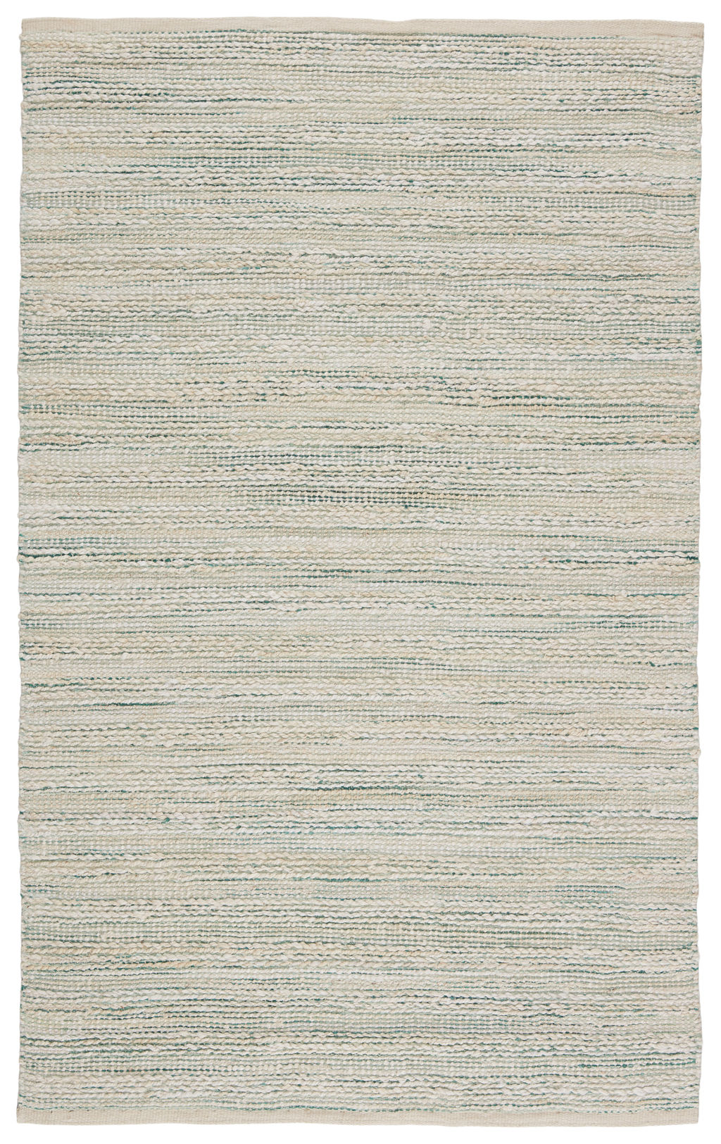 Preview image for Canterbury Natural Stripe White/ Turquoise Area Rug (8'X10')