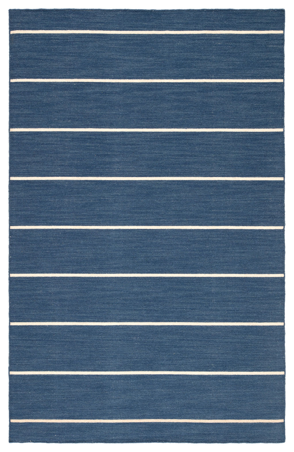 Preview image for Cape Cod Handmade Stripe Blue/ Cream Area Rug (7'10"X9'10")