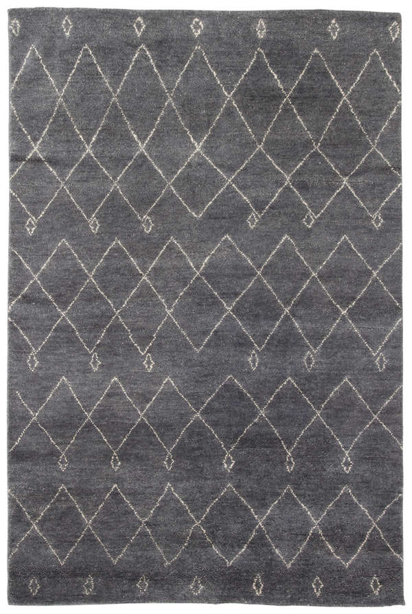 Jaipur Living Casablanca Hand-Knotted Trellis Gray/ White Area Rug (9'6"X13'6")