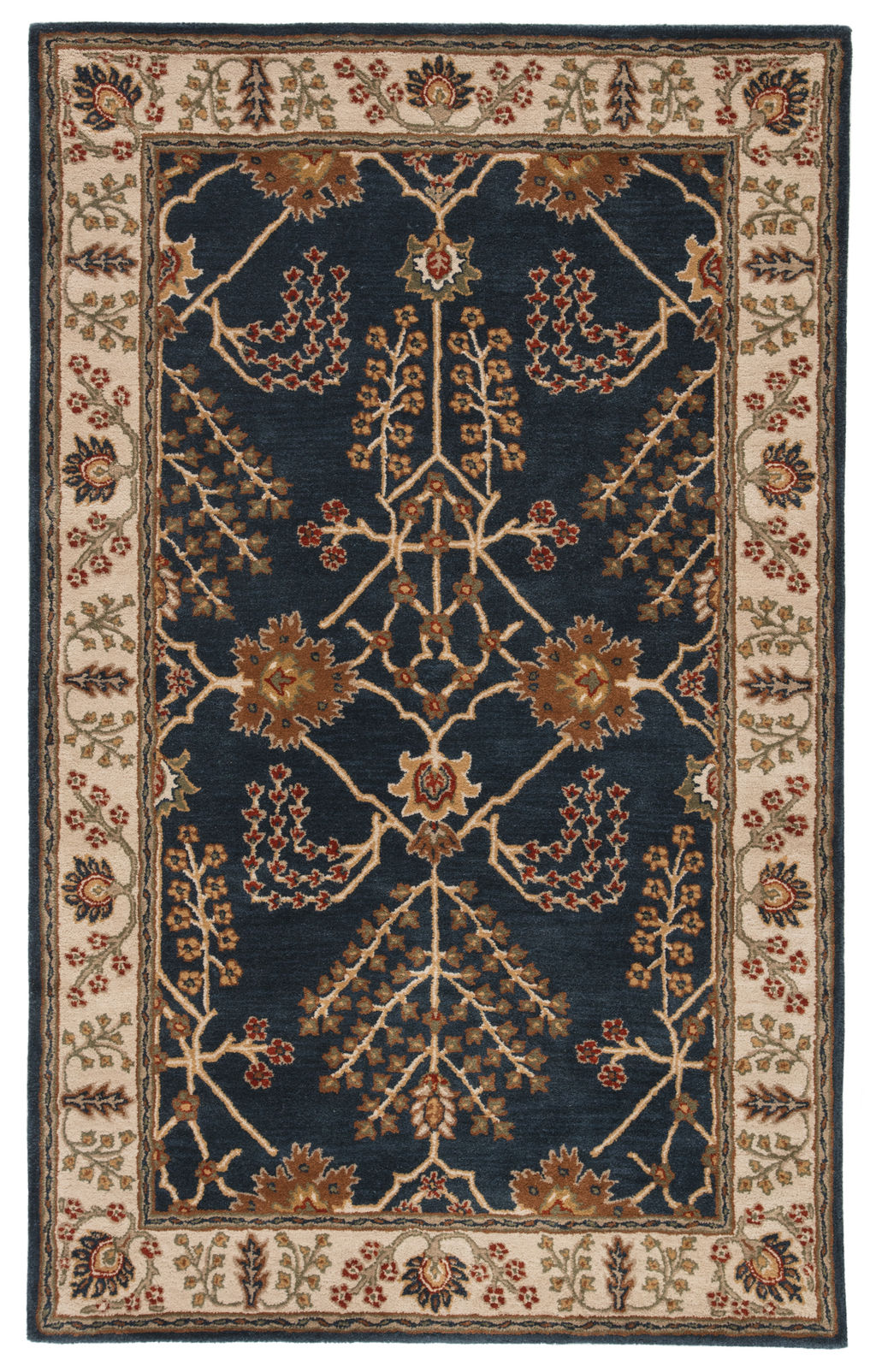 Preview image for Blue & Burnt Orange Area Rug 8'x10'