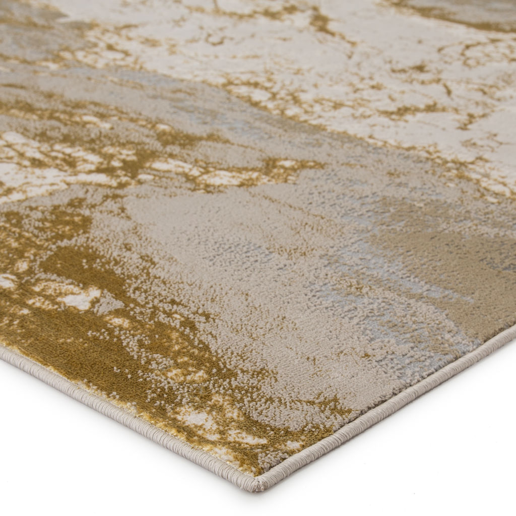 Cisco Abstract Gray/ Gold Area Rug (7'10"X10'6")