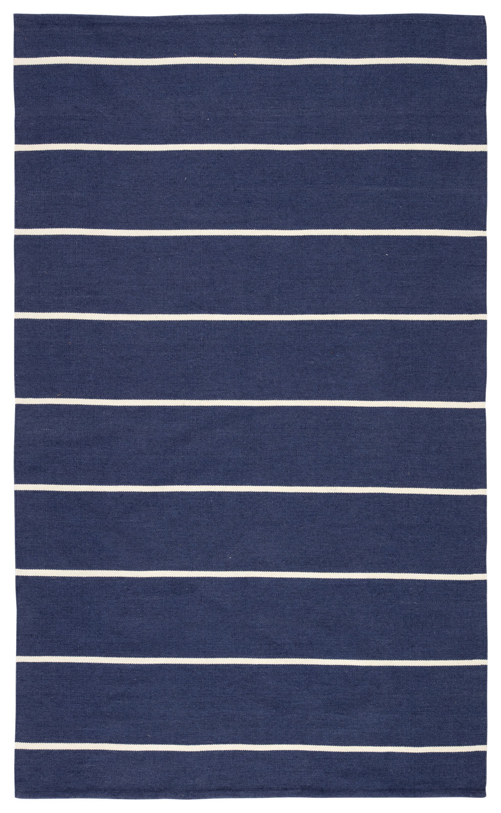 Jaipur Living Corbina Indoor/ Outdoor Stripe Dark Blue/ Ivory Area Rug (8'10"X11'9")
