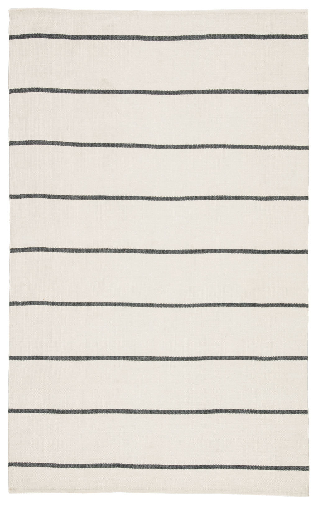 Stripe Ivory/Dark Gray Outdoor Rug, 2'X3'