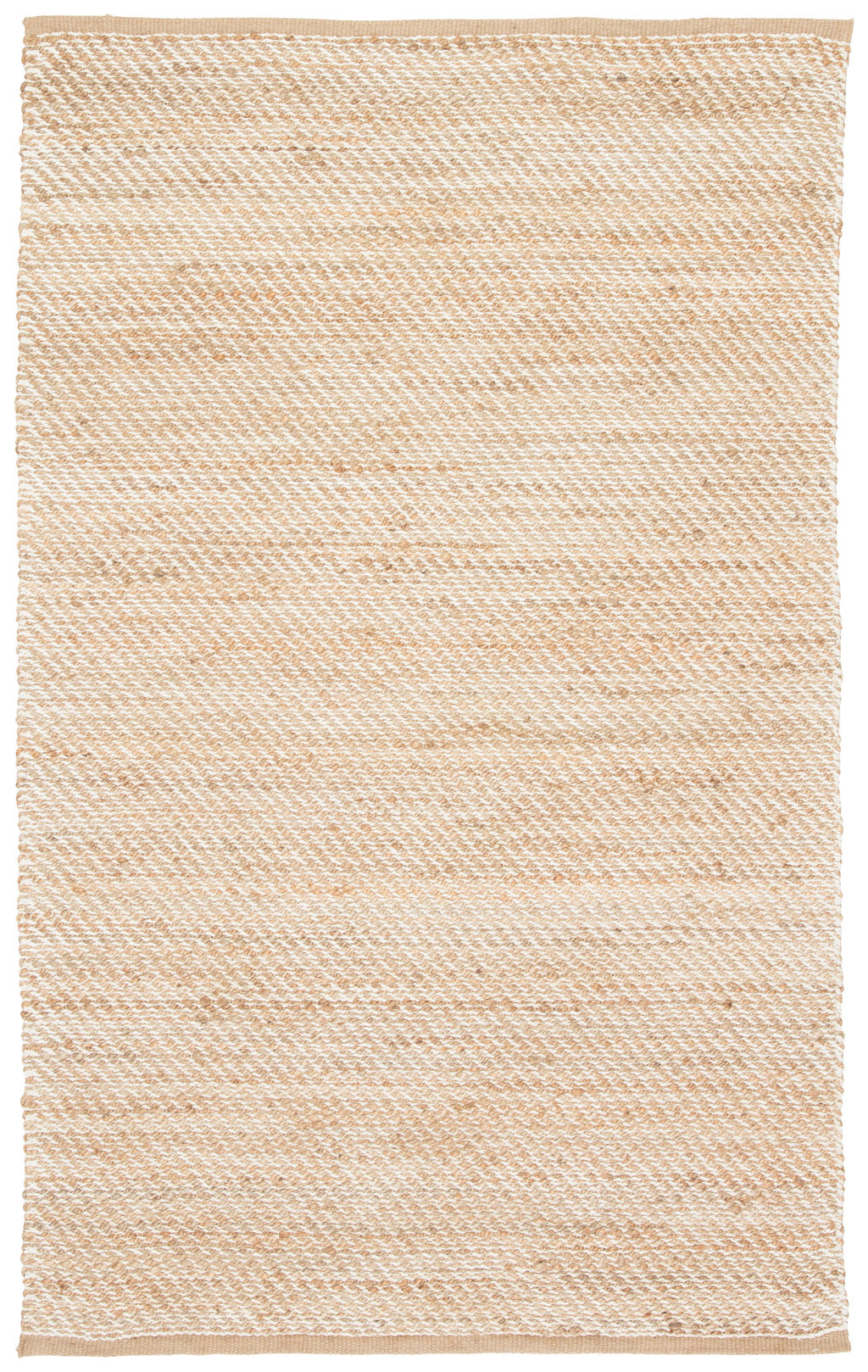 Jaipur Living Diagonal Weave Natural Solid Beige/ White Area Rug (8'X10')