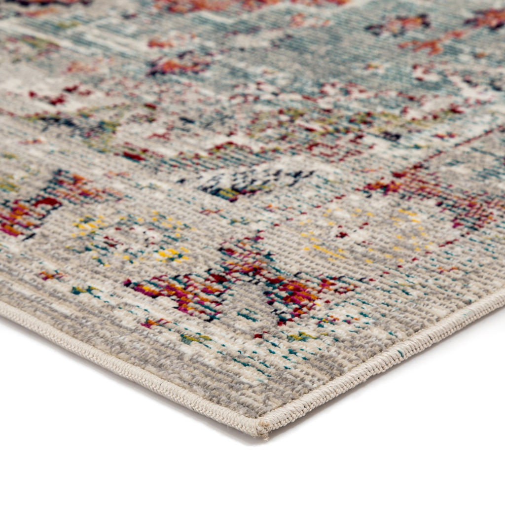 Farra Indoor/ Outdoor Medallion Multicolor/ Green Runner Rug (2'6"X8')