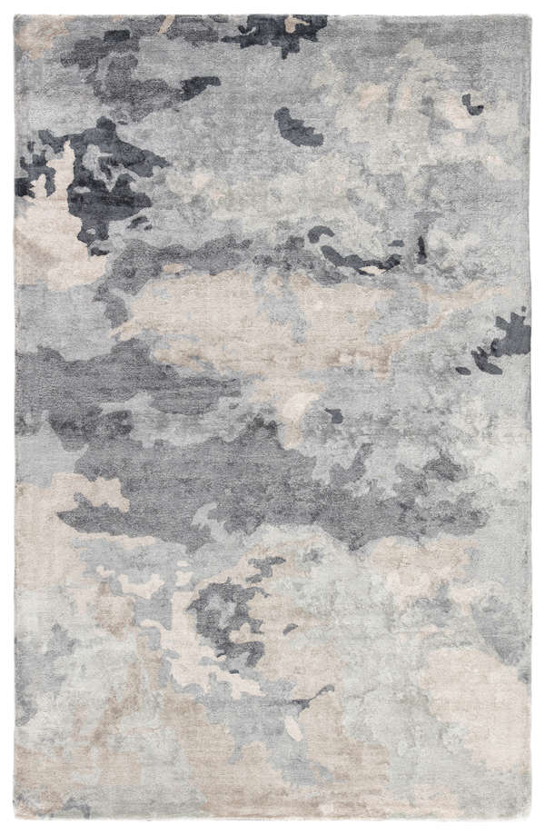 Jaipur Living Glacier Handmade Abstract Gray/ Dark Blue Area Rug (8'X10')