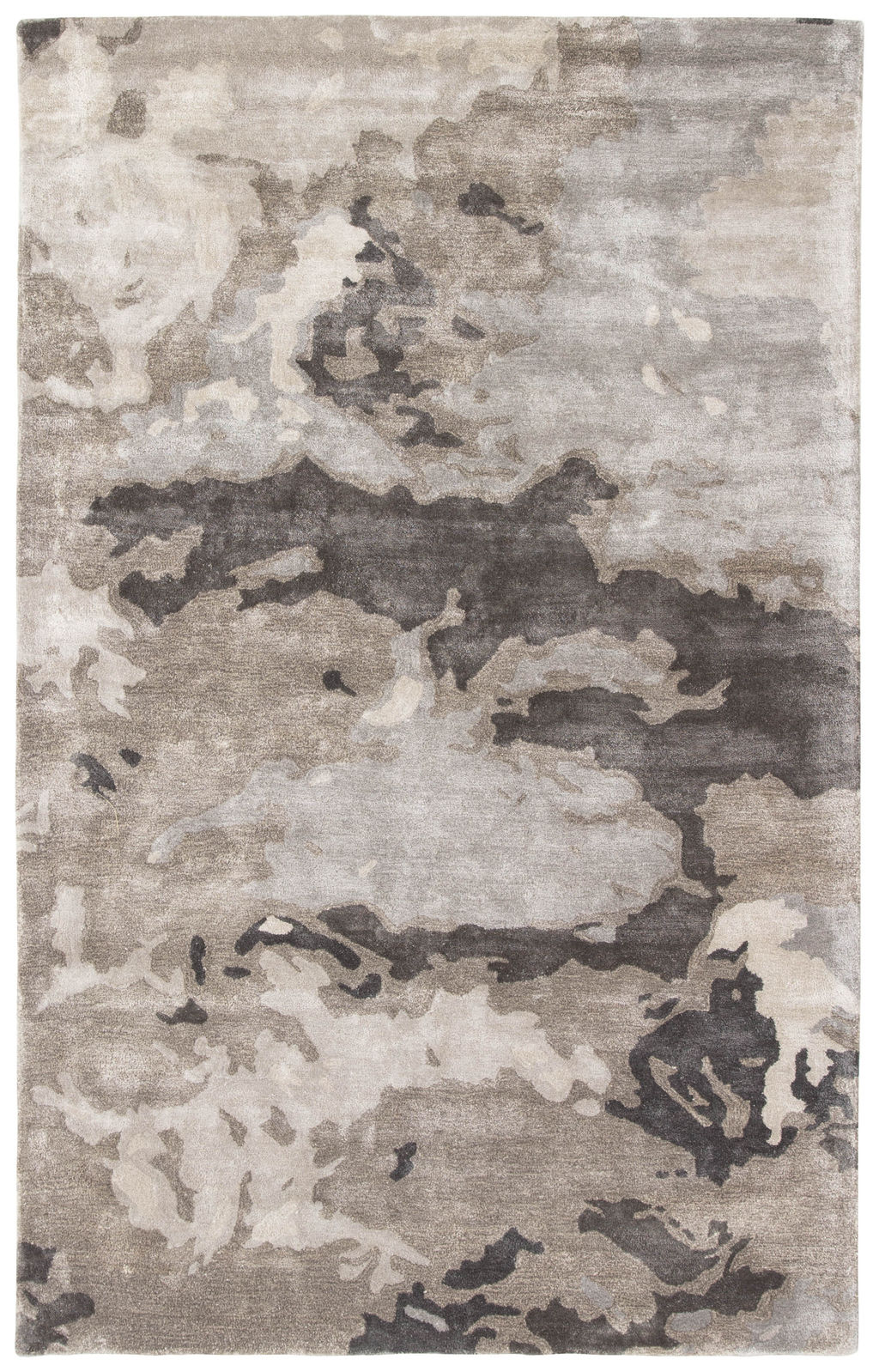 Jaipur Living Glacier Handmade Abstract Gray/ Silver Area Rug (9'X12')