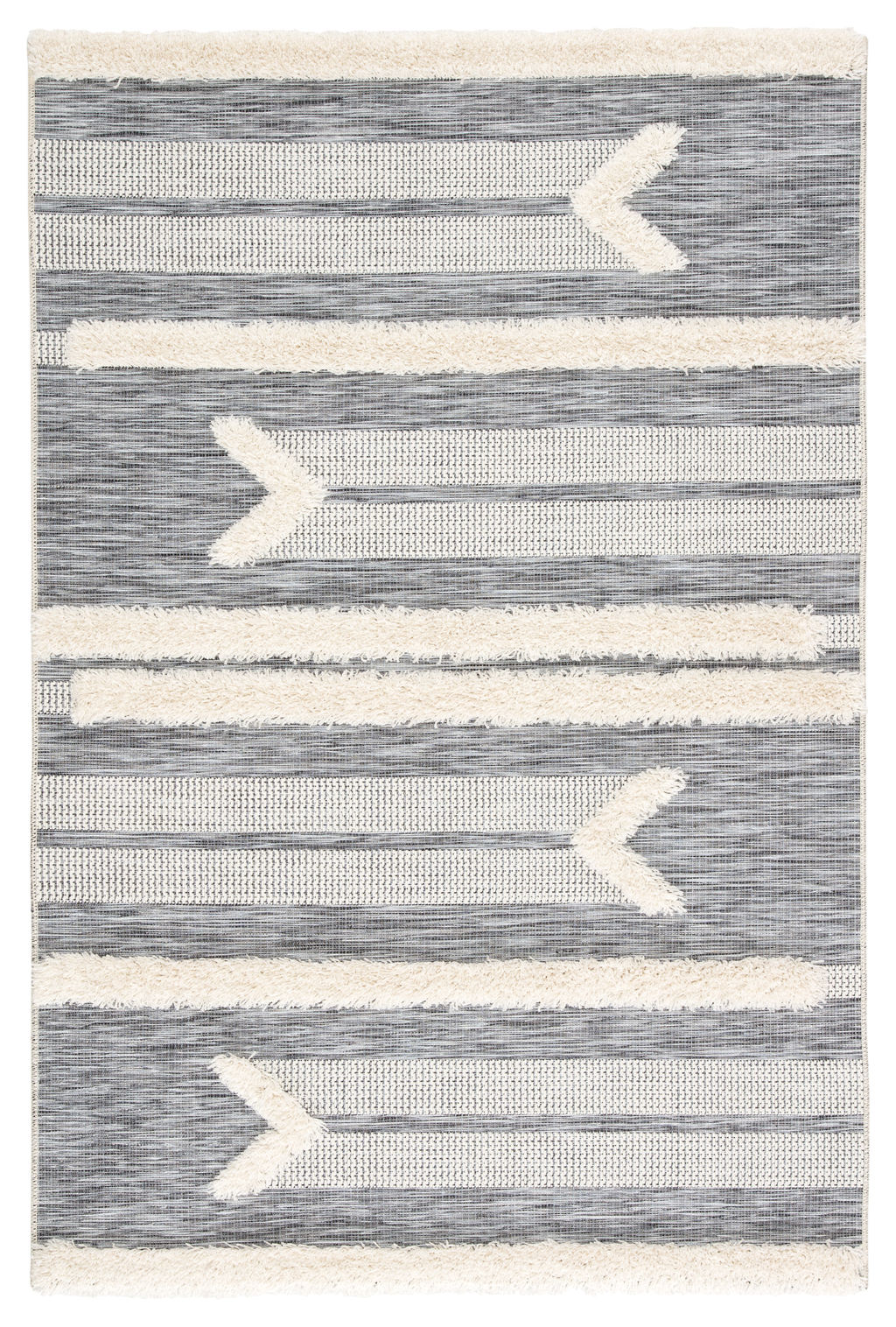 Preview image for Jaipur Living Hanai Indoor/ Outdoor Tribal Gray/ Cream Area Rug (8'9"X12'5")