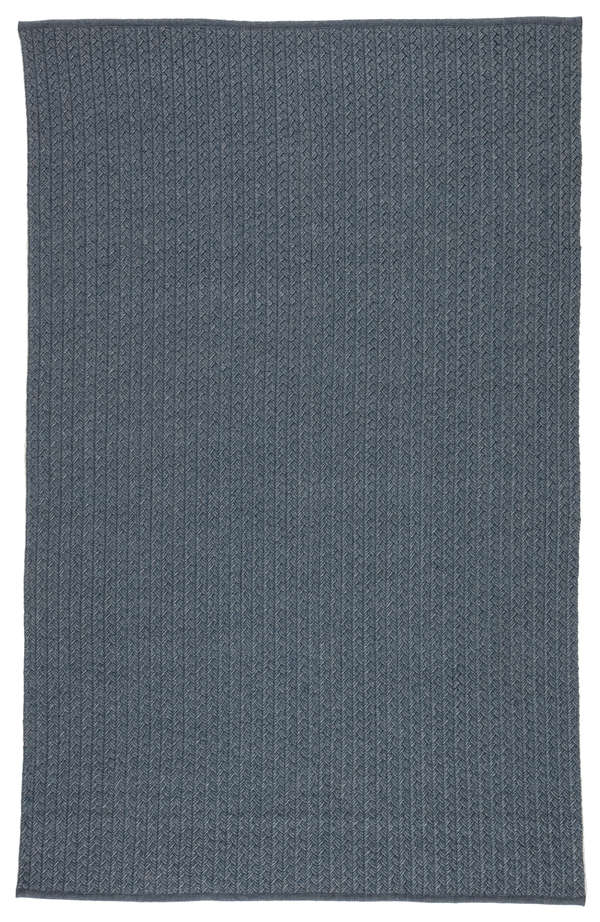 Jaipur Living Iver Indoor/ Outdoor Solid Blue/ Gray Area Rug (8'10"X11'9")