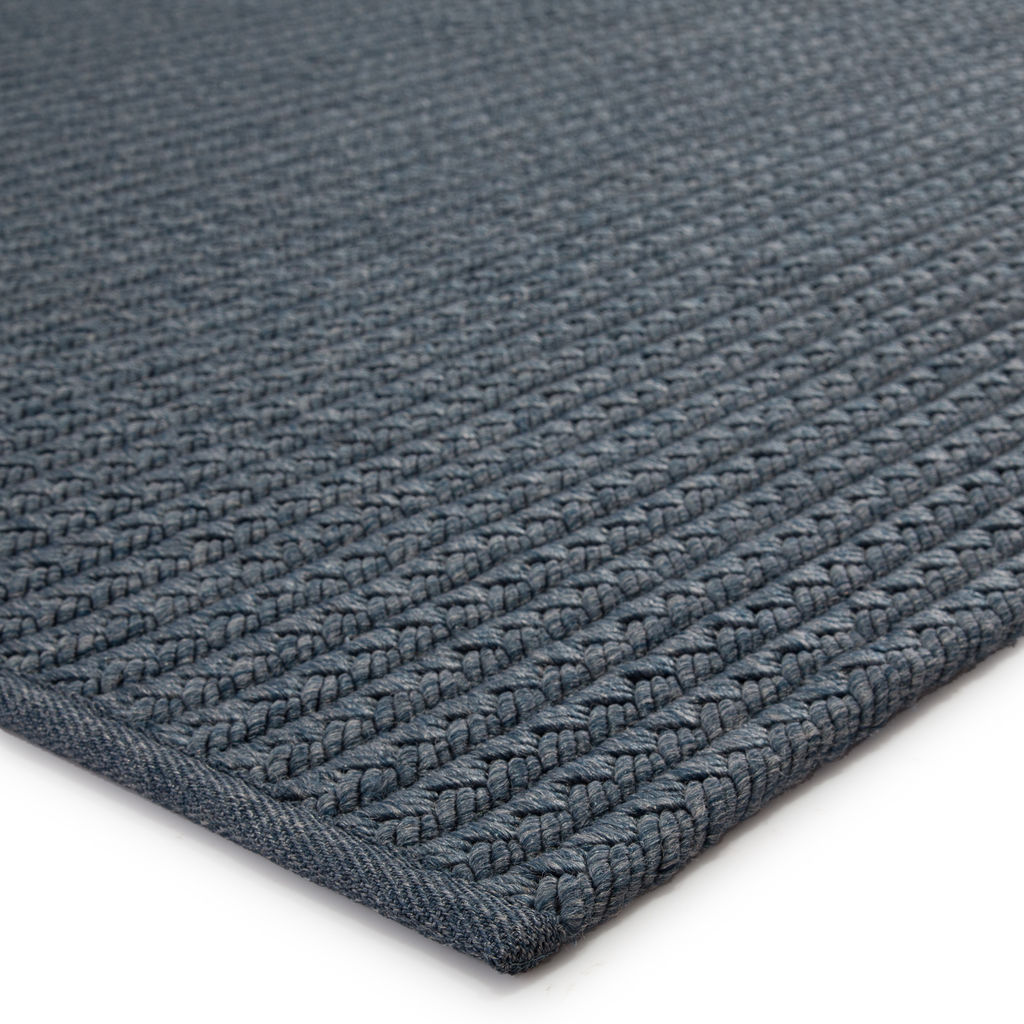 Jaipur Living Iver Indoor/ Outdoor Solid Blue/ Gray Area Rug (8'10"X11'9")