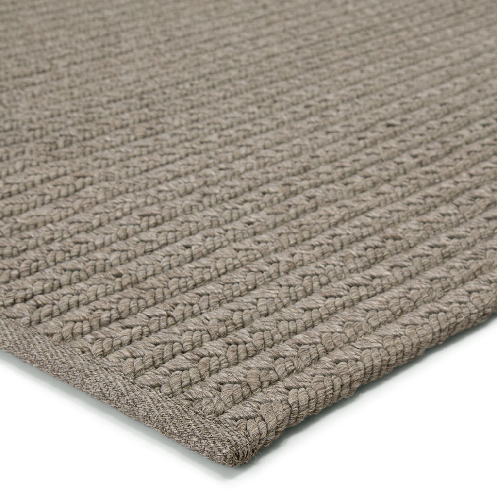 Indoor/ Outdoor Solid Gray Area Rug (8'10"X11'9")