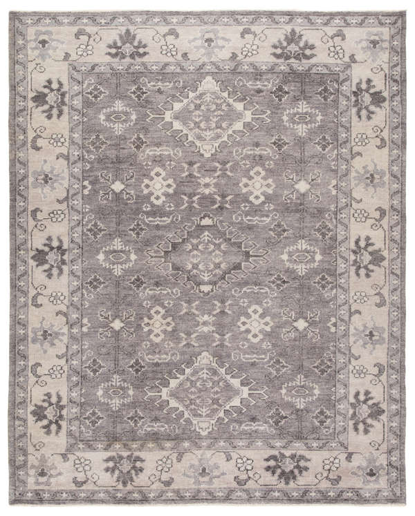 Jaipur Living Kella Hand-Knotted Medallion Gray Area Rug (6'X9')