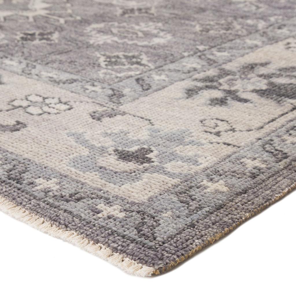 Jaipur Living Kella Hand-Knotted Medallion Gray Area Rug (8'6"X11'6")