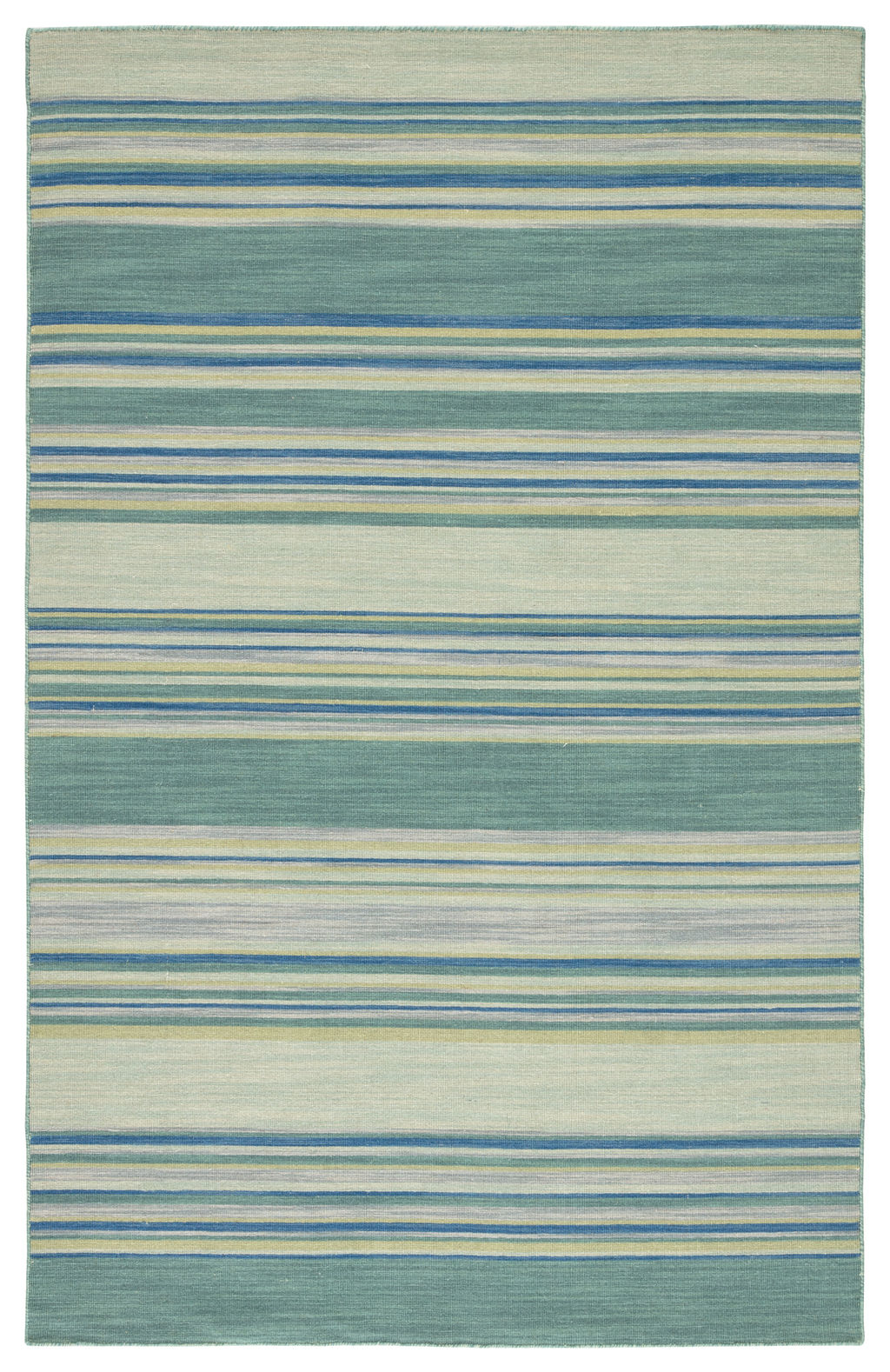 Preview image for Jaipur Living Kiawah Handmade Stripe Blue/ Turquoise Area Rug (8'10"X11'9")