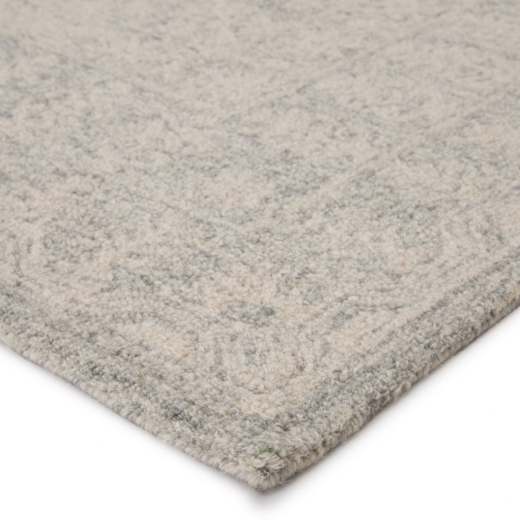 Jaipur Living Linde Handmade Medallion Gray/ White Area Rug (5'X8')