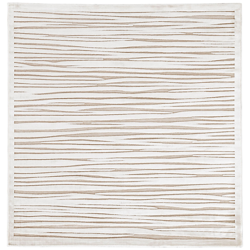 Jaipur Living Linea Abstract White Square Area Rug (6'X6')