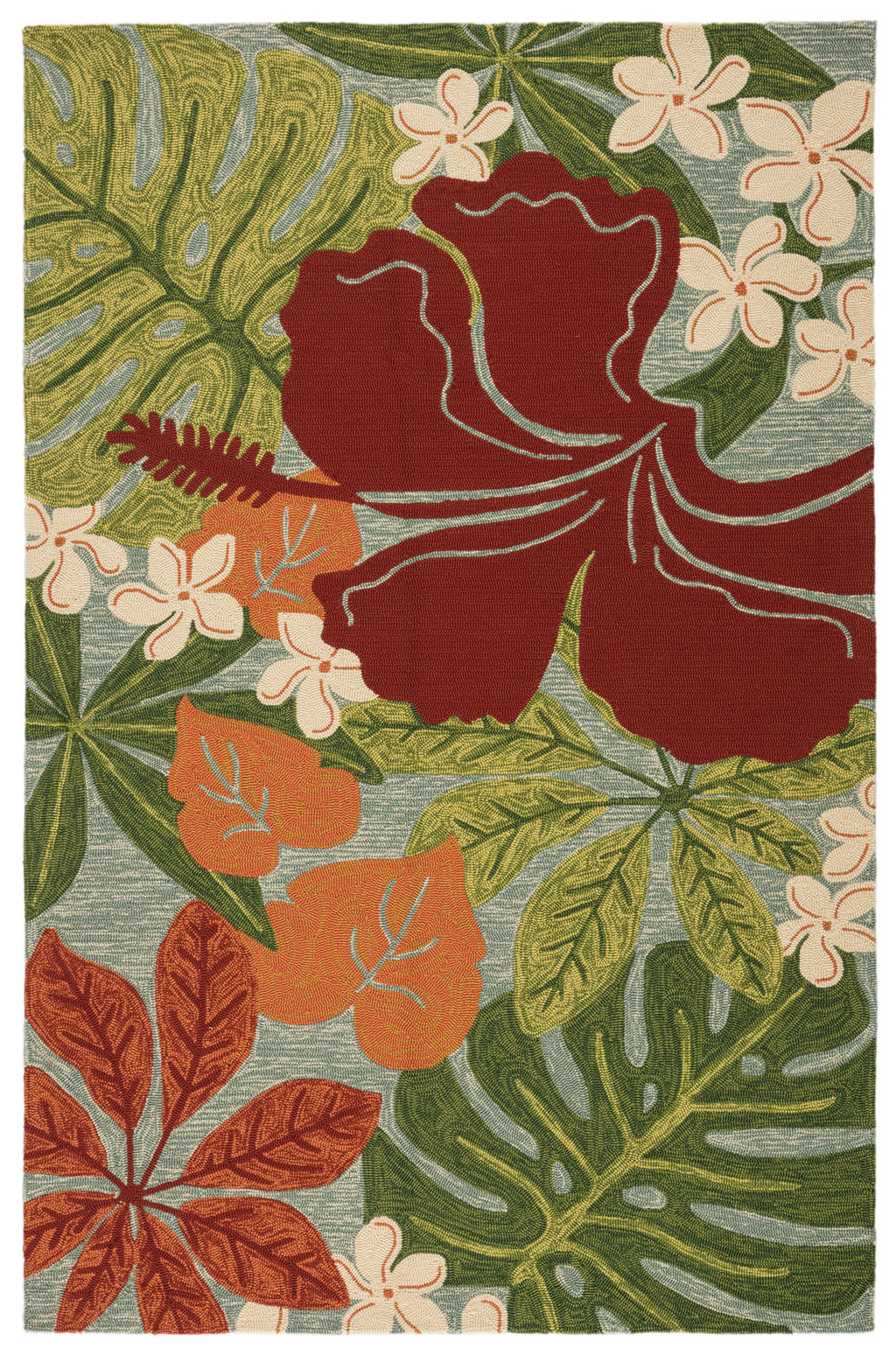 Preview image for Jaipur Living Luau Indoor/ Outdoor Floral Multicolor/ Blue Area Rug (7'6"X9'6")