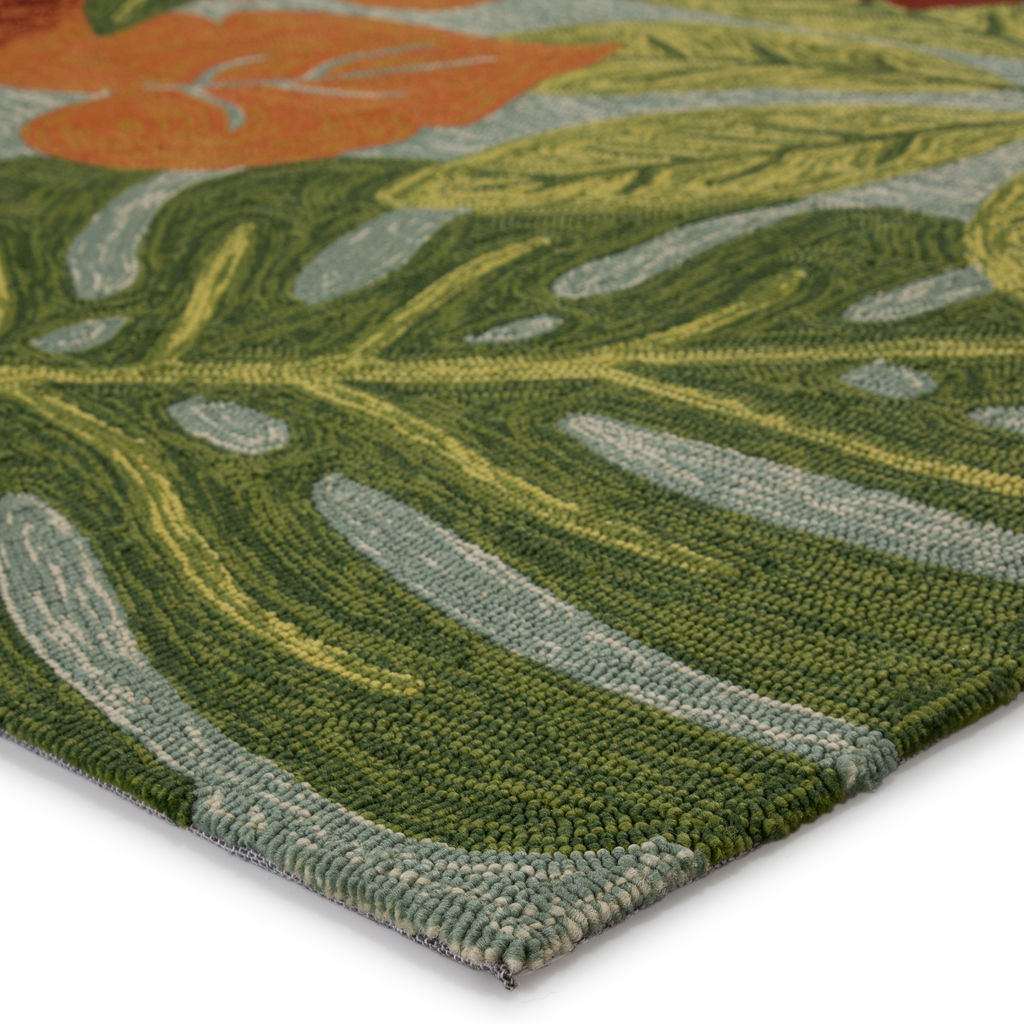 Jaipur Living Luau Indoor/ Outdoor Floral Multicolor/ Blue Area Rug (7'6"X9'6")