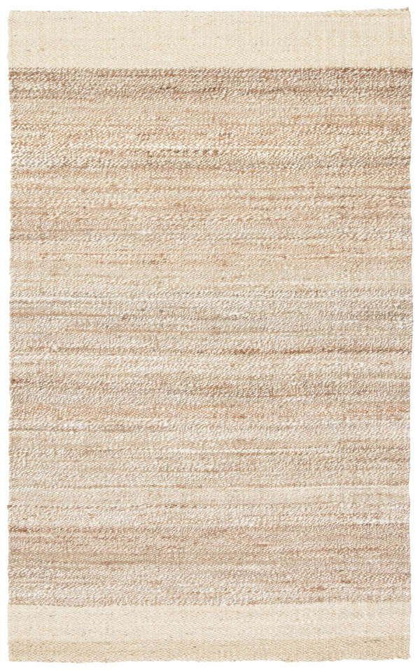 Jaipur Living Mallow Natural Bordered White/ Tan Area Rug (2'X3')