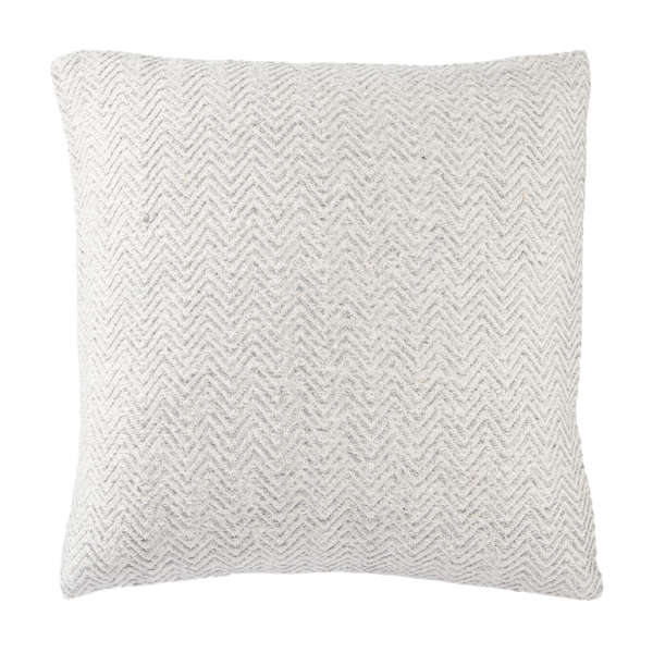 Jaipur Living Marana White/ Gray Chevron Down Throw Pillow 22 Inch