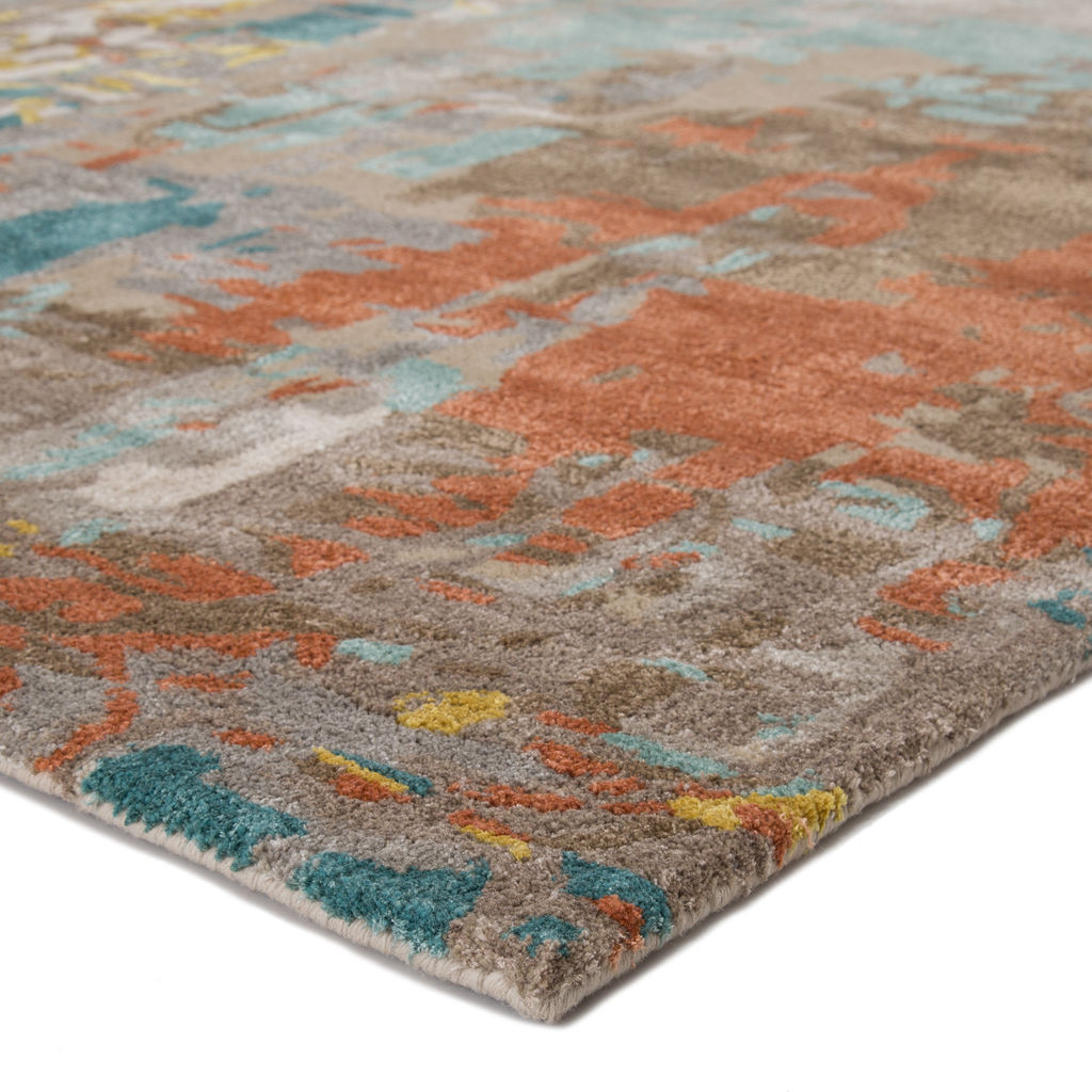 Matcha Handmade Abstract Multicolor Area Rug (9'X13')