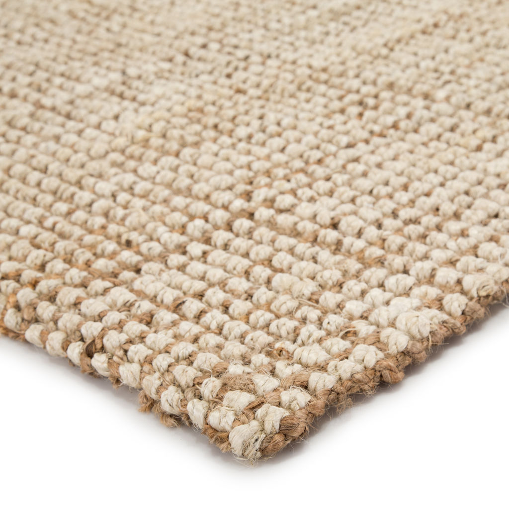 Mayen Natural Solid White/ Tan Area Rug (10'X14')