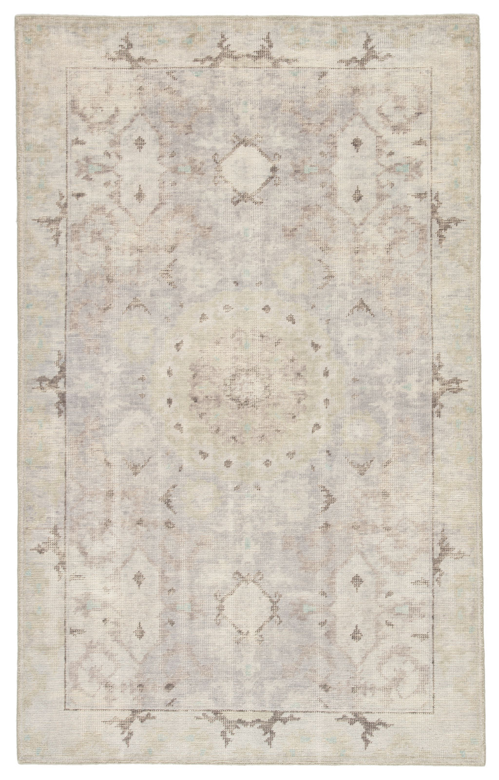 Preview image for Modify Hand-Knotted Medallion Gray/ Blue Area Rug (9'X13')