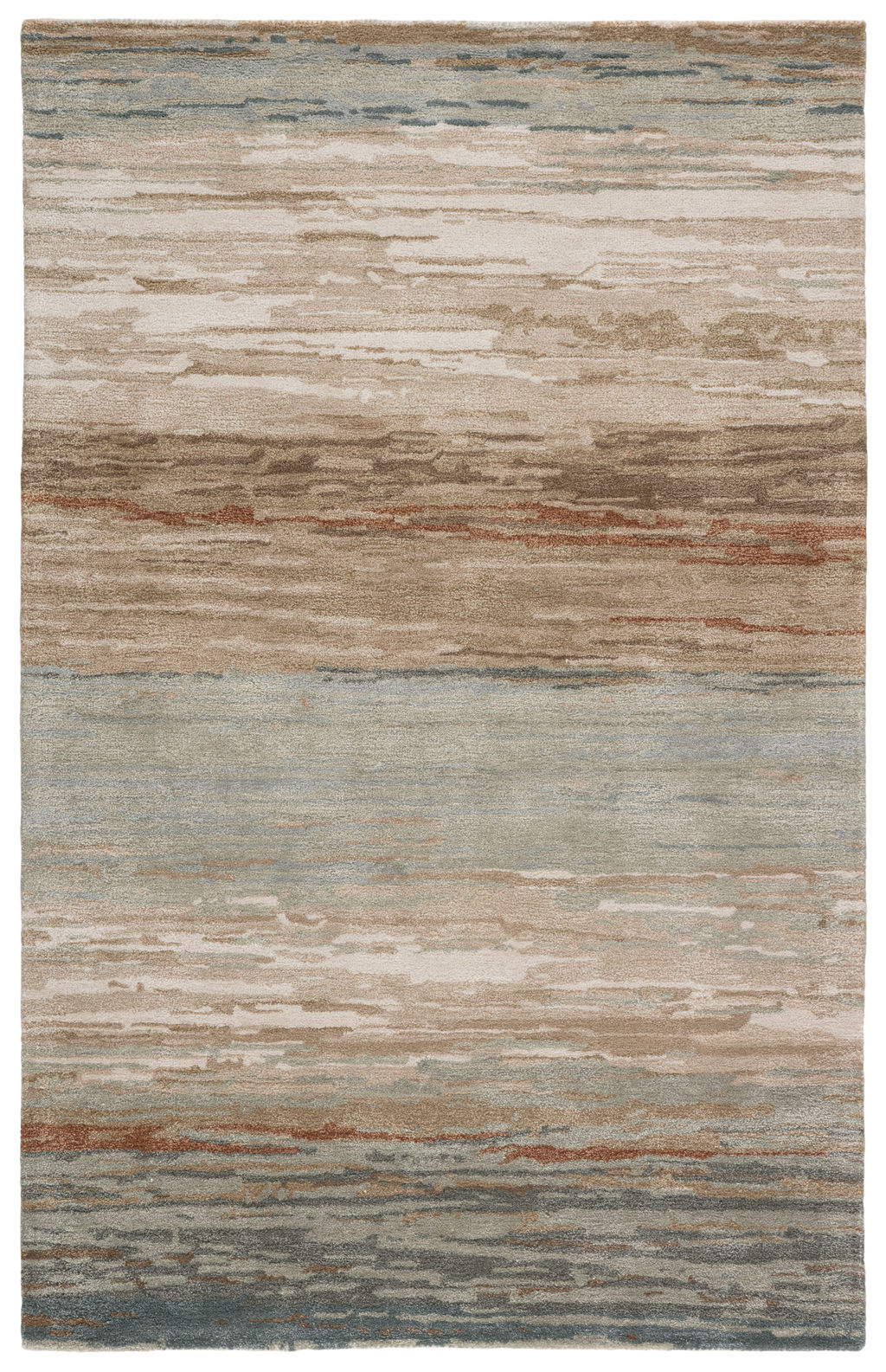 Jaipur Living Mondrian Handmade Abstract Tan/ Light Gray Area Rug (8'X11')