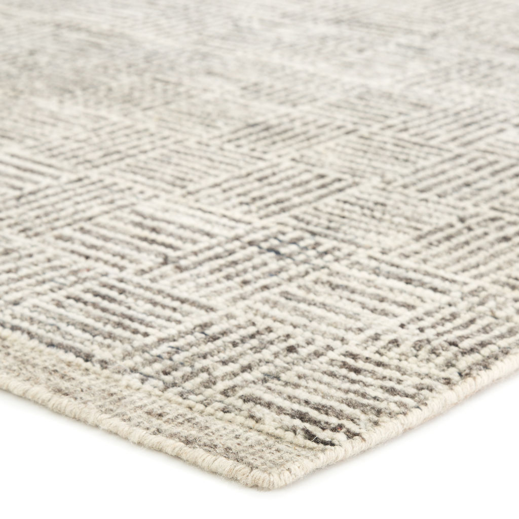 (Order 1) Hand-Knotted Geometric Ivory/ Black Area Rug (8'X10')