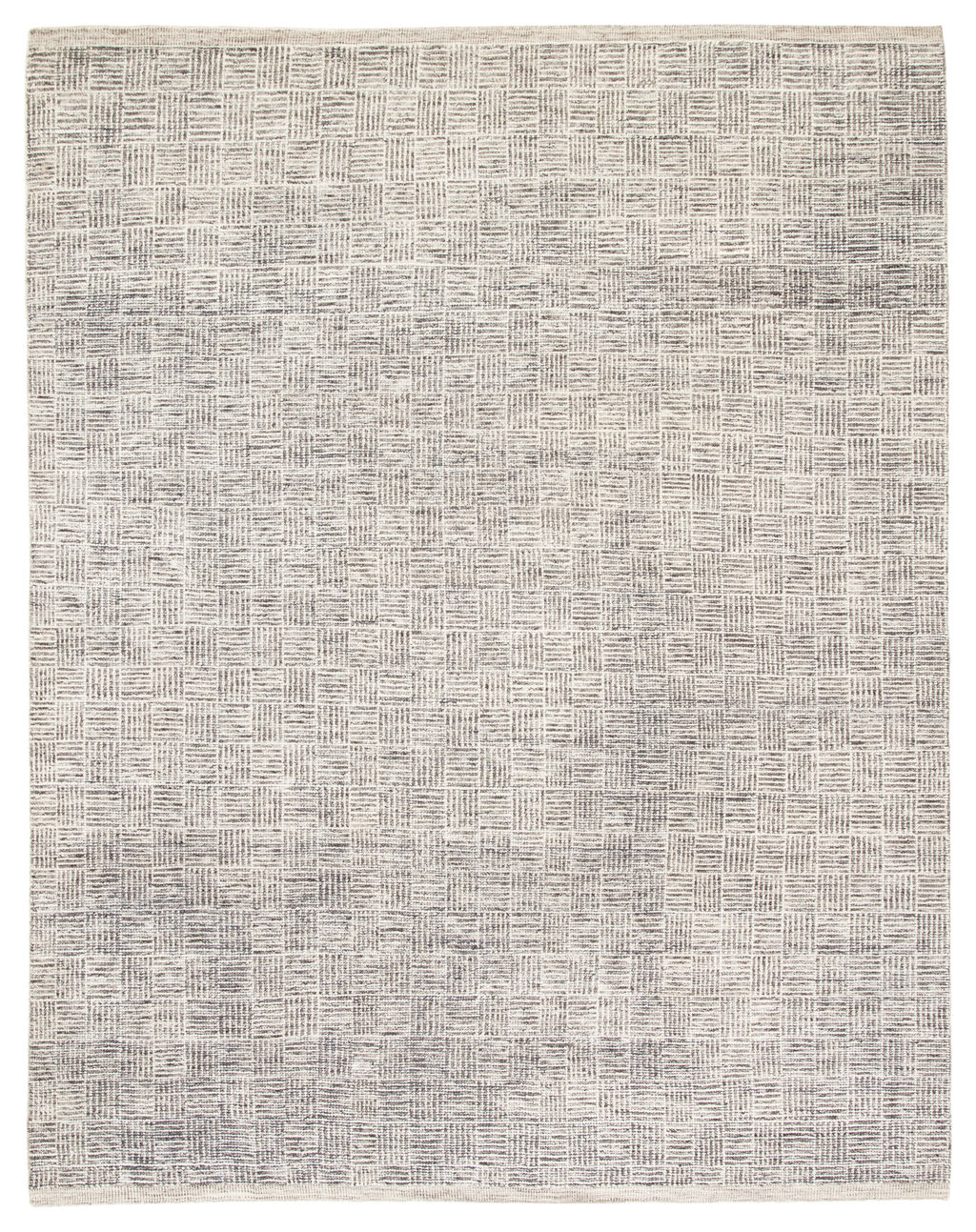 (Order 1) Hand-Knotted Geometric Ivory/ Black Area Rug (8'X10')