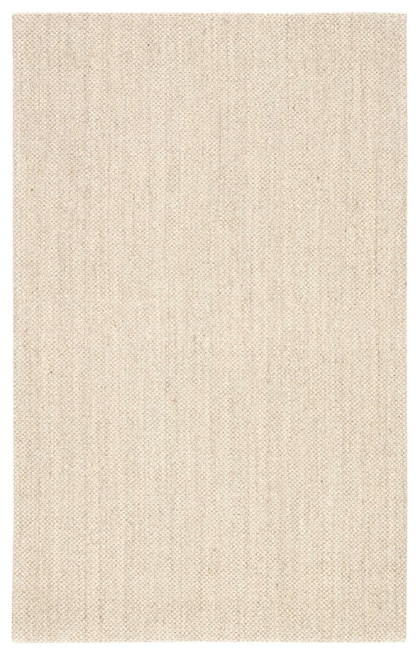 Jaipur Living Naples Natural Solid White/ Taupe Area Rug (12'X15')