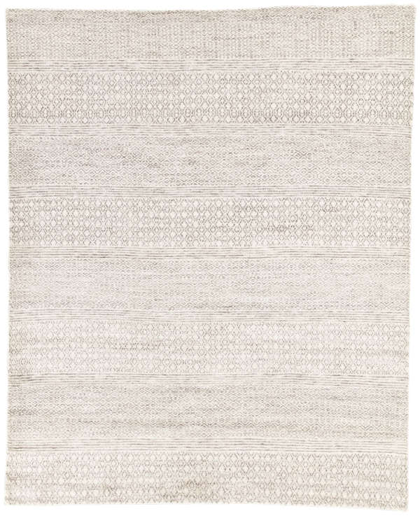 Jaipur Living Neema Hand-Knotted Geometric Ivory/ Dark Gray Area Rug (9'X12')