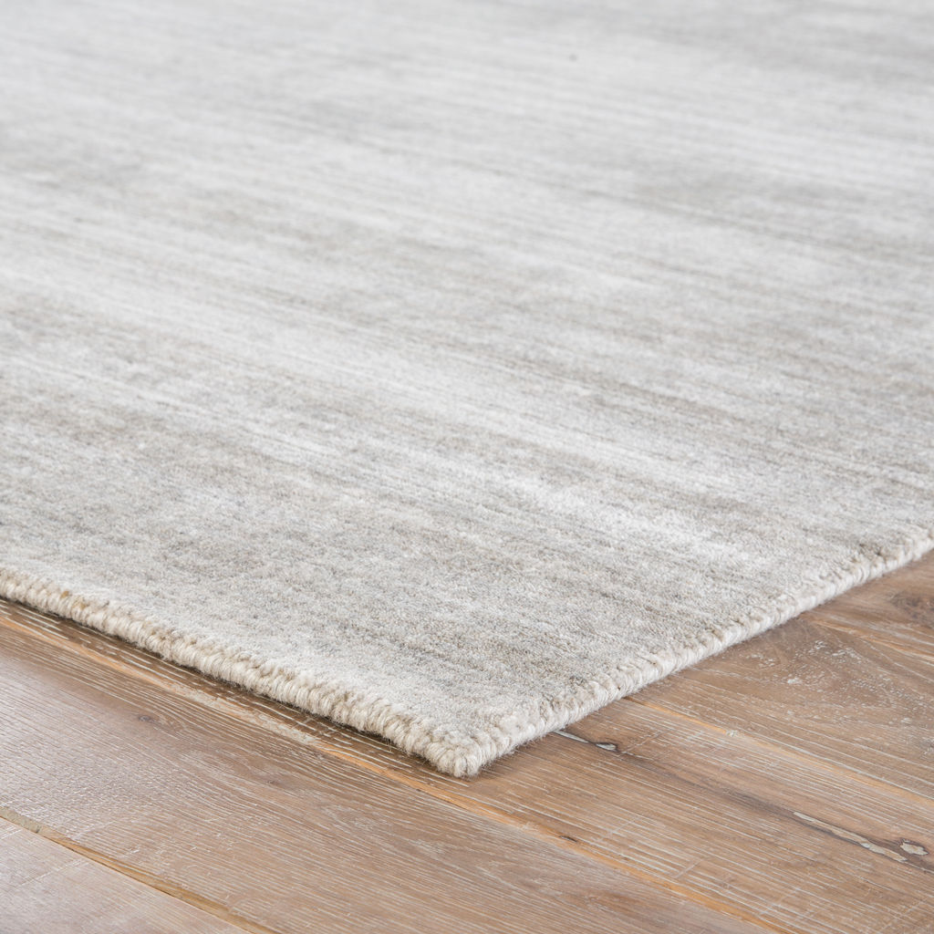 Handmade Stripe Gray/ Silver Area Rug (8'X10')