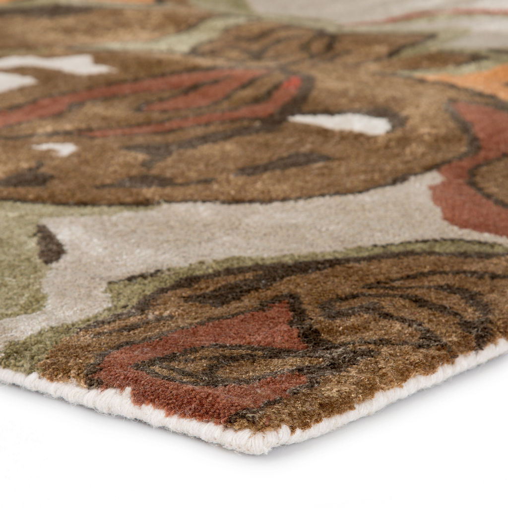 Jaipur Living Petal Pusher Handmade Floral Light Gray/ Multicolor Area Rug (3'6"X5'6")