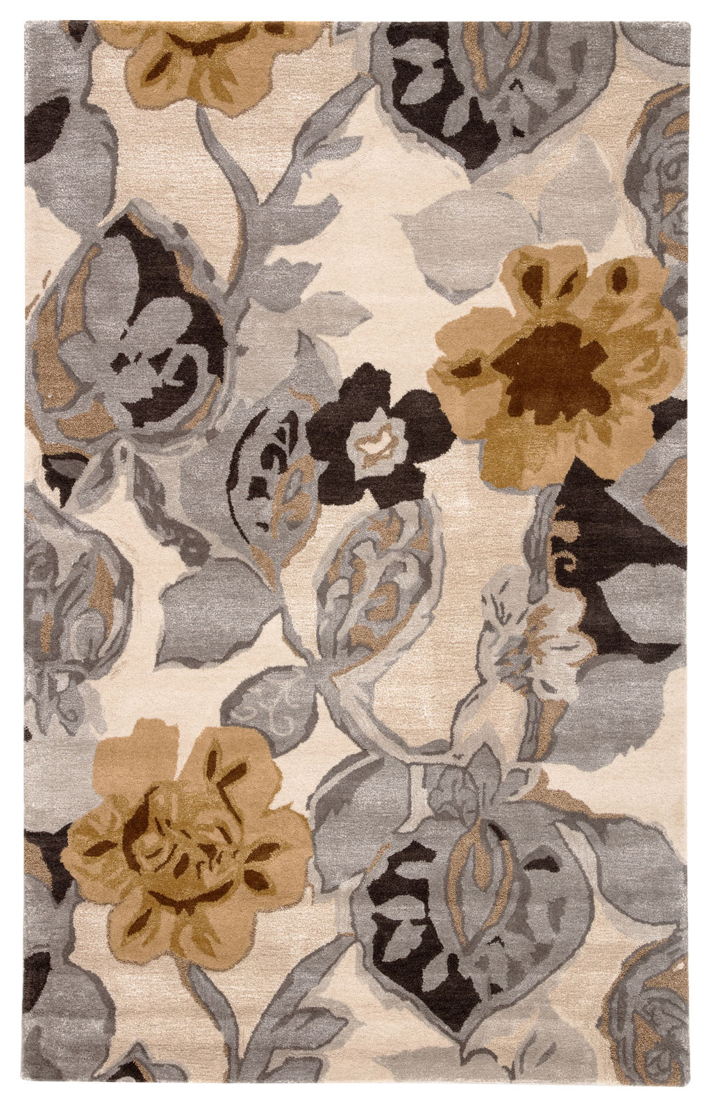 Preview image for Handmade Floral Multicolor & White Area Rug 8' x 10'