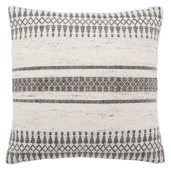 Jaipur Living Prescott Gray/ Ivory Geometric Poly Throw Pillow 20 Inch