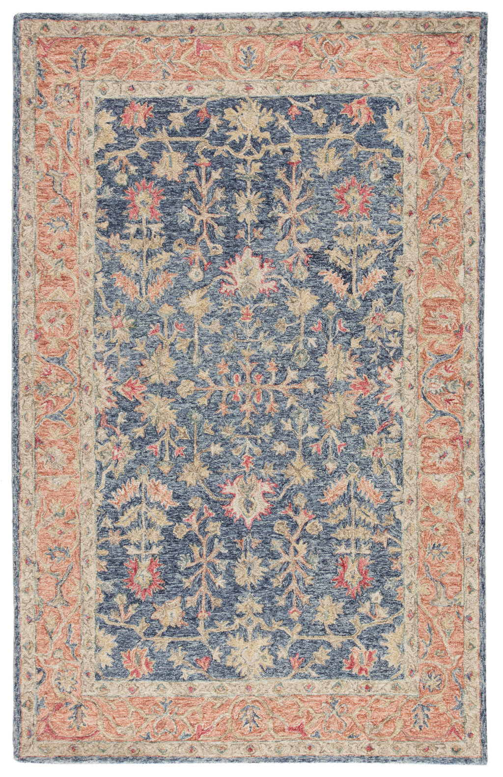 Preview image for Handmade Blue/ Red Area Rug (8'X10')
