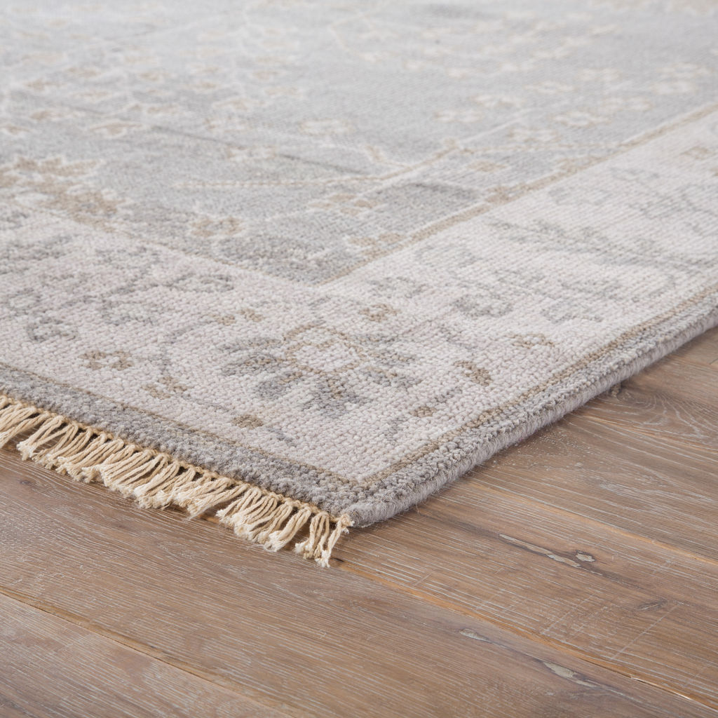 Jaipur Living Reagan Hand-Knotted Bordered Gray/ Beige Area Rug (9'X12')