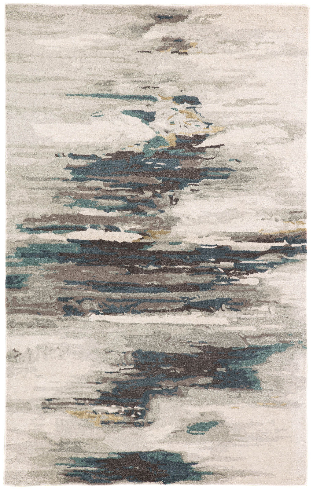 Preview image for Jaipur Living Ryenn Handmade Abstract Teal/ Gray Area Rug (8'X11')