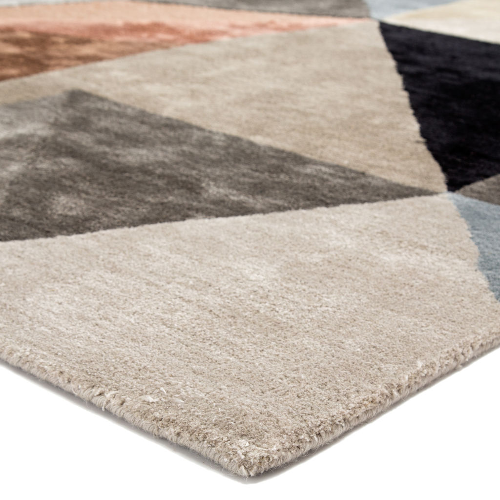 Jaipur Living Scalene Handmade Geometric Gray/ Blue Area Rug (9'X13')