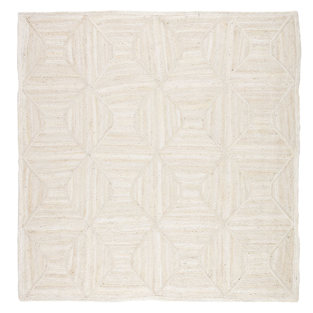 Preview image for Jaipur Living Sisal Bow Natural Trellis Ivory/ Beige Square Area Rug (8'X8')