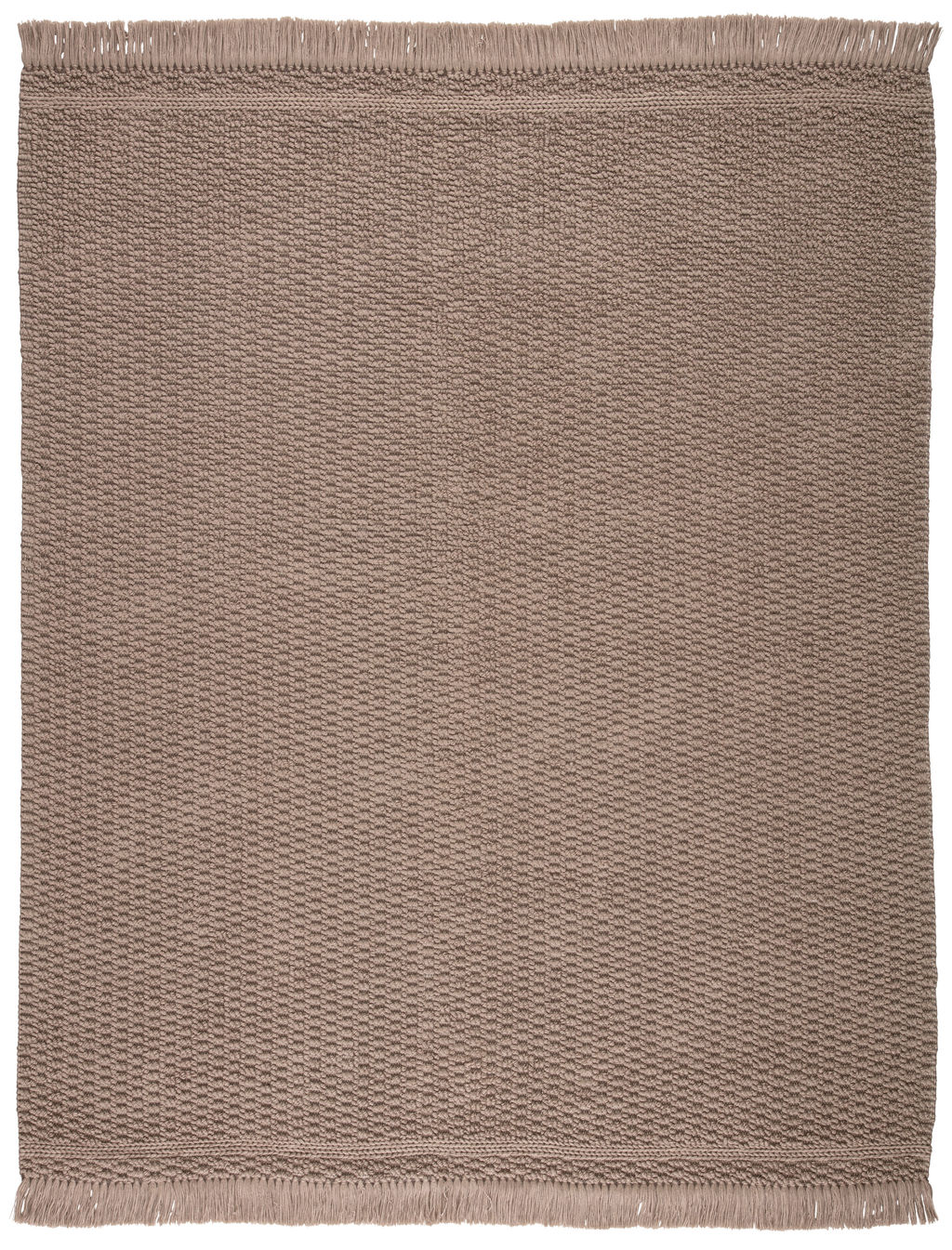 Soleil Indoor/ Outdoor Solid Dark Taupe Area Rug (8'X10')