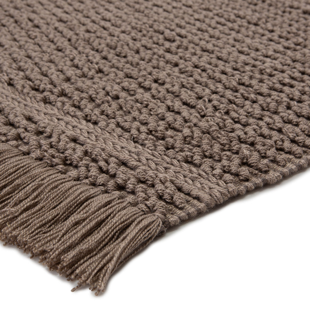 Soleil Indoor/ Outdoor Solid Dark Taupe Area Rug (8'X10')