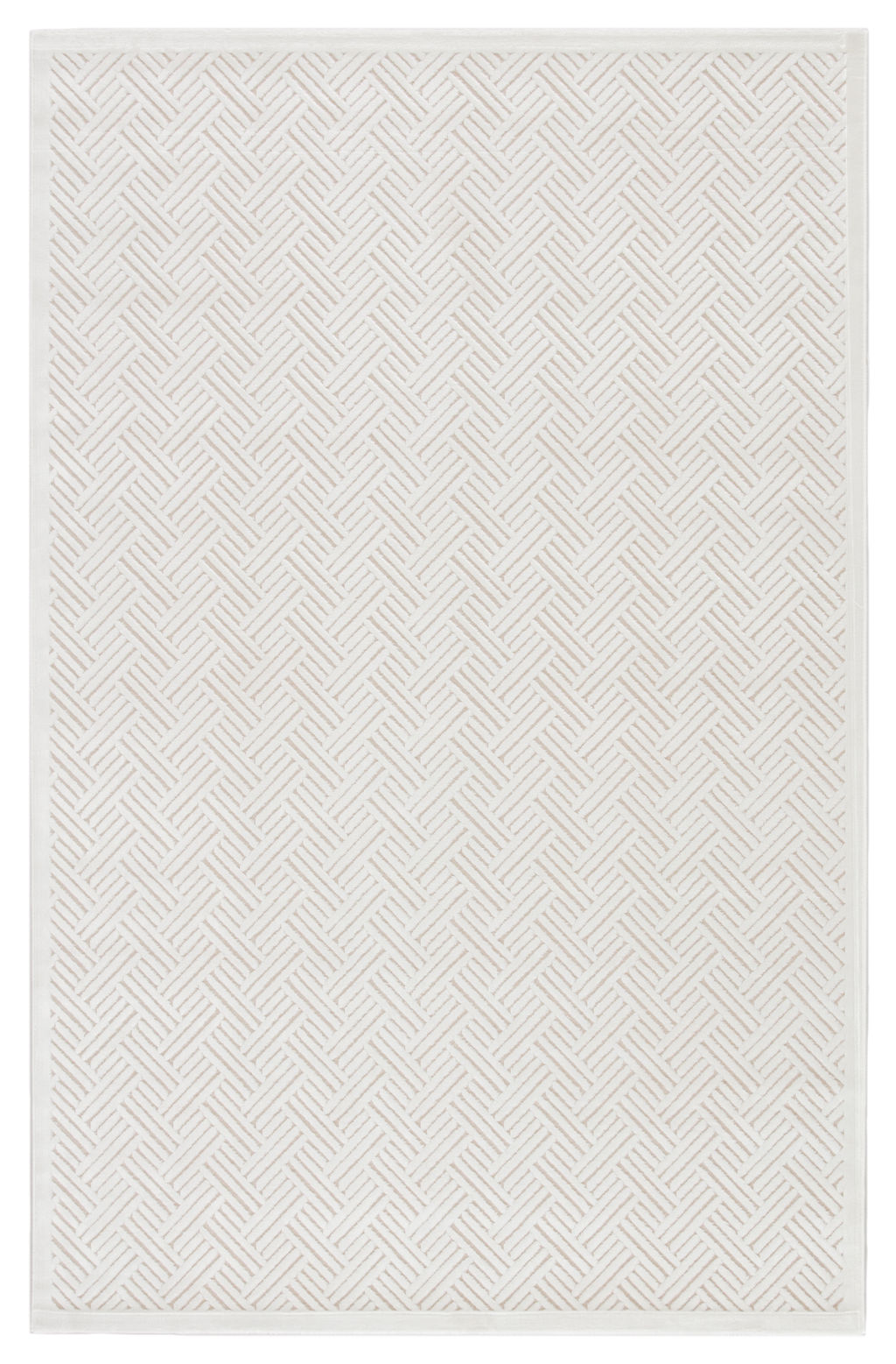 Preview image for Thatch Geometric White Area Rug (7'6"X9'6")