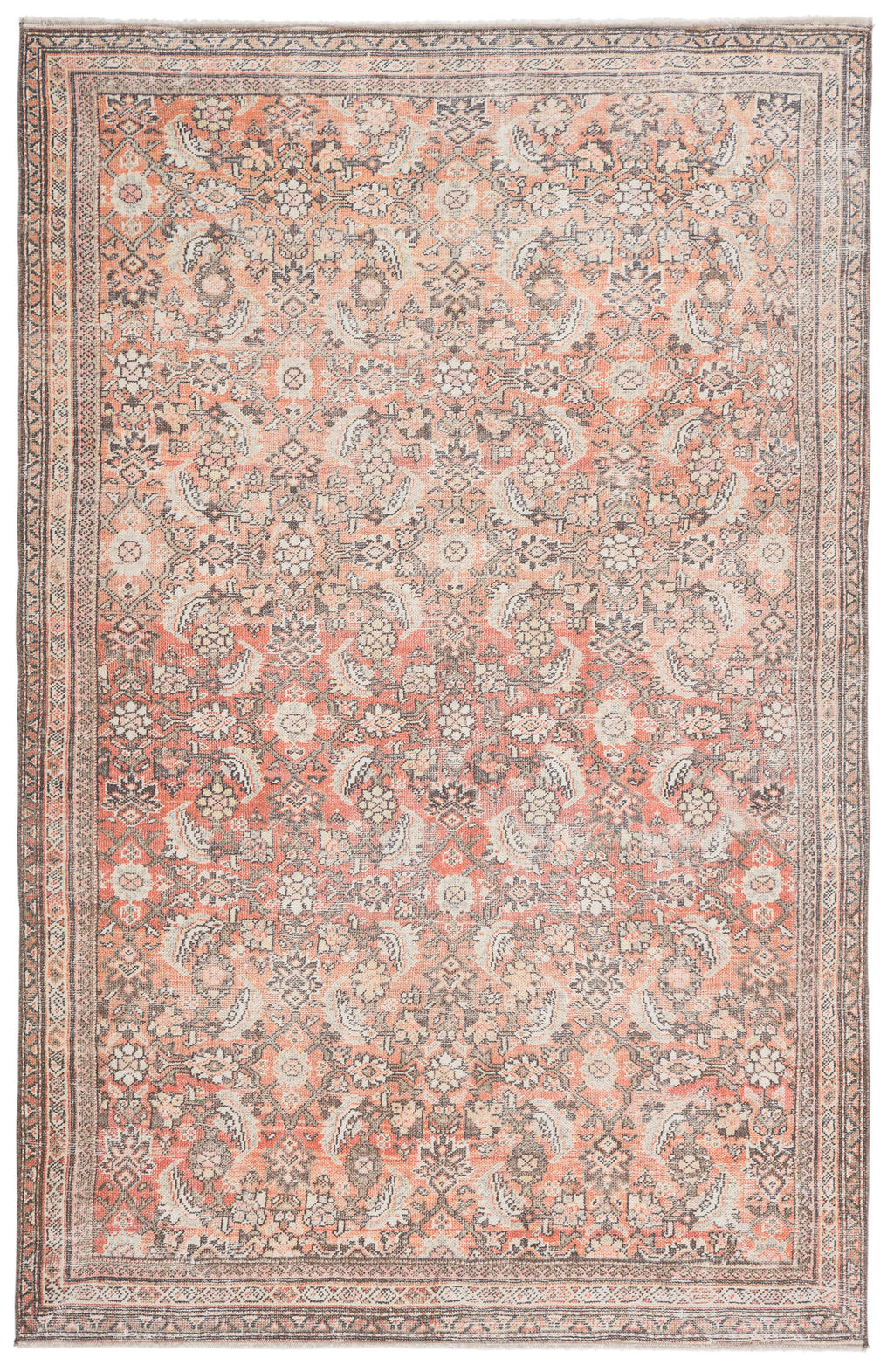 Jaipur Living Thistle Oriental Orange/ Cream Area Rug (8'10"X11'9")