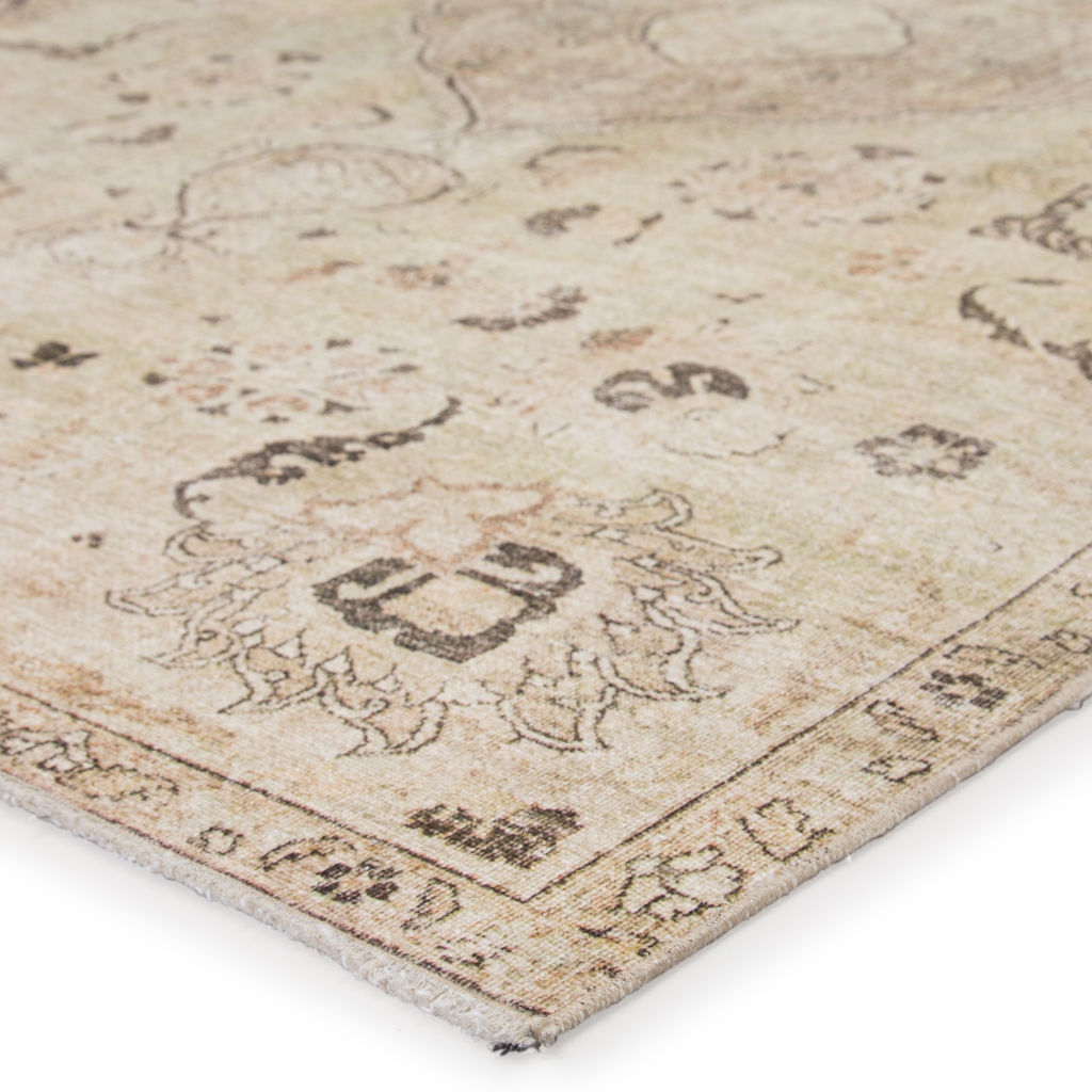 Victoire Medallion Green/ Gray Area Rug (8'10"X11'9")