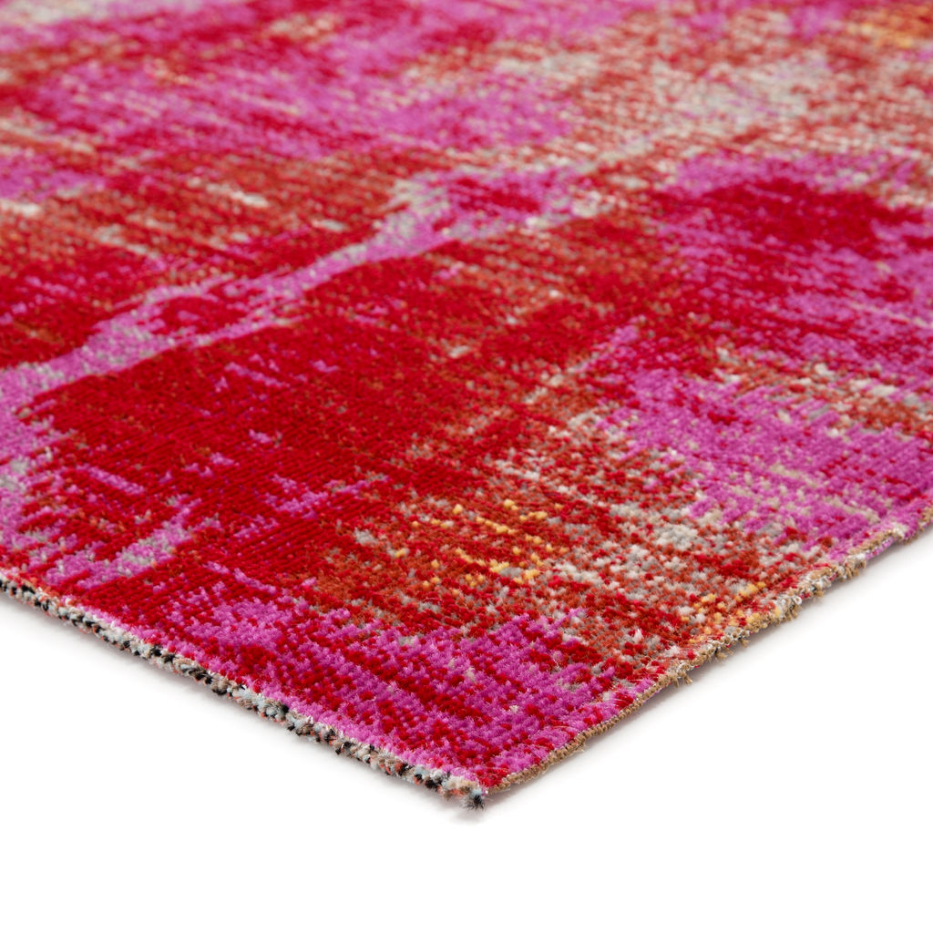 Zenith Indoor/ Outdoor Ikat Pink/ Orange Area Rug (7'6"X9'6")