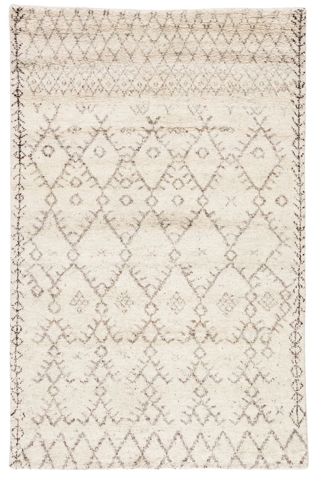Hand-Knotted Geometric Area Rug (12'X15'); Option #2